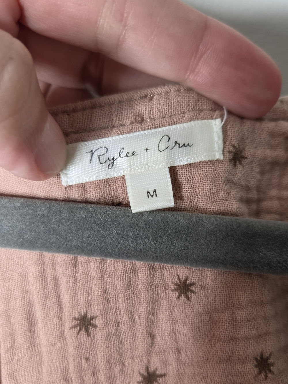 Rylee + Cru Dusty Rose 100% Cotton Maxi Dress - Picture 2 of 9